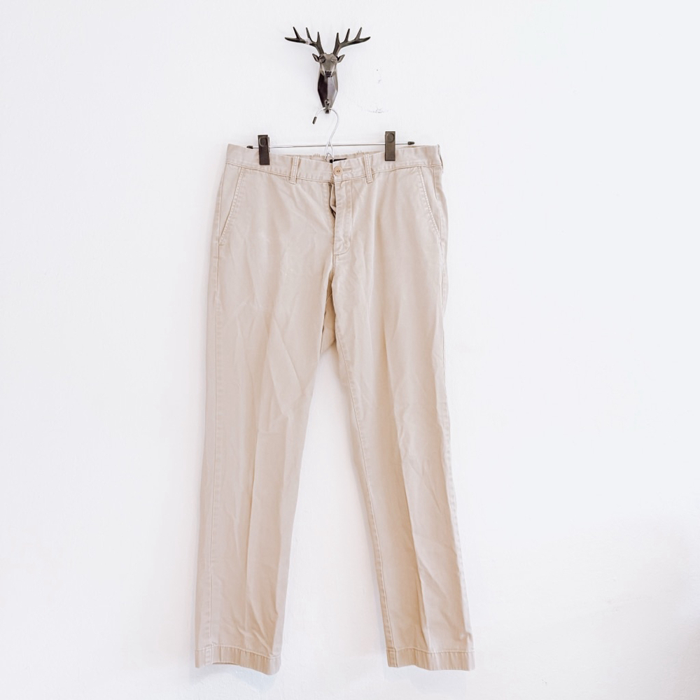 J. Crew Men's Beige Sutton Chinos Pants Size 33x32